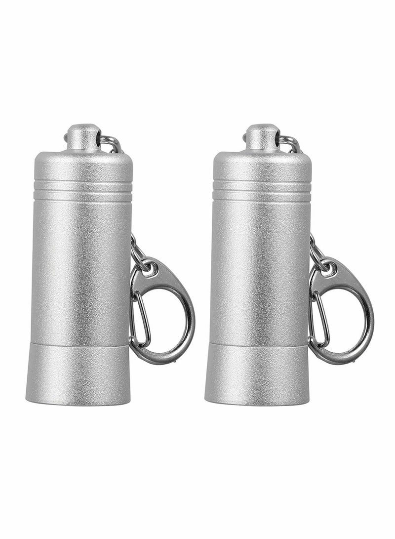 Anti-Theft Security Keys Mini Portable Magnetic Key Display Hook Lock Peg Hook Locks Remover Retail Shop Products Supermarket Lock Tool Silver 2Pcs - Image 1