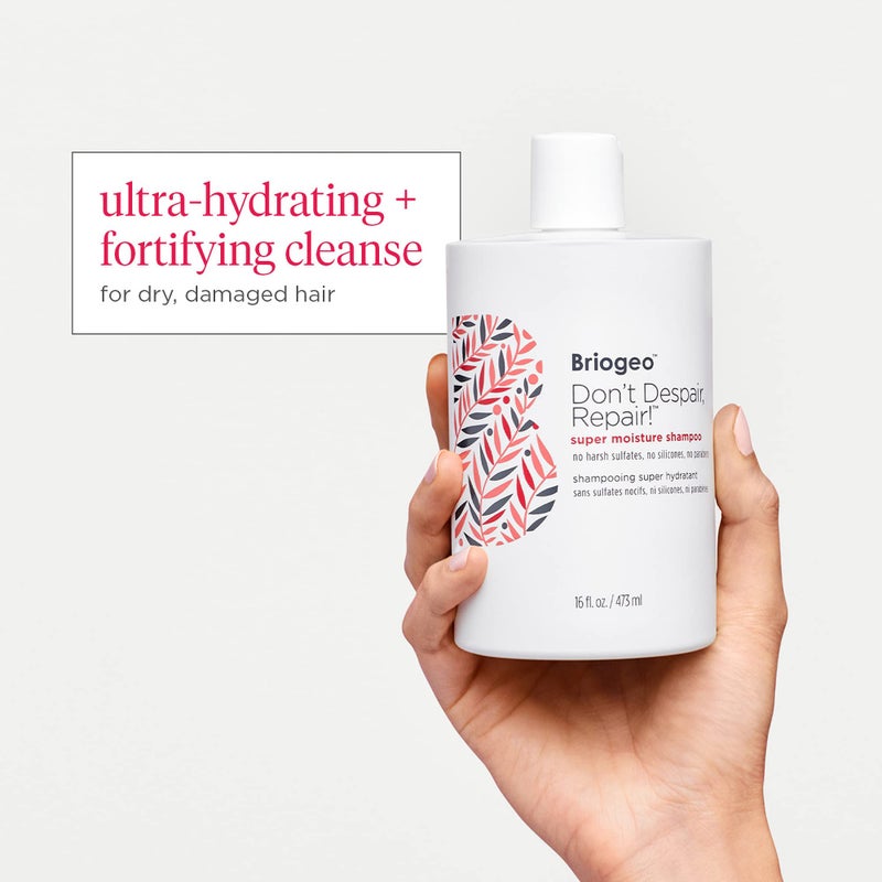 Briogeo Don't Despair, Repair! Super Moisture Shampoo, Dry Damaged Hair, Hair Shampoo with Argan Oil for Hair, Hair Moisturizer Hair Treatment, Protein Shampoo, Vegan, Cruelty-Free, 16 fl oz - Image 4