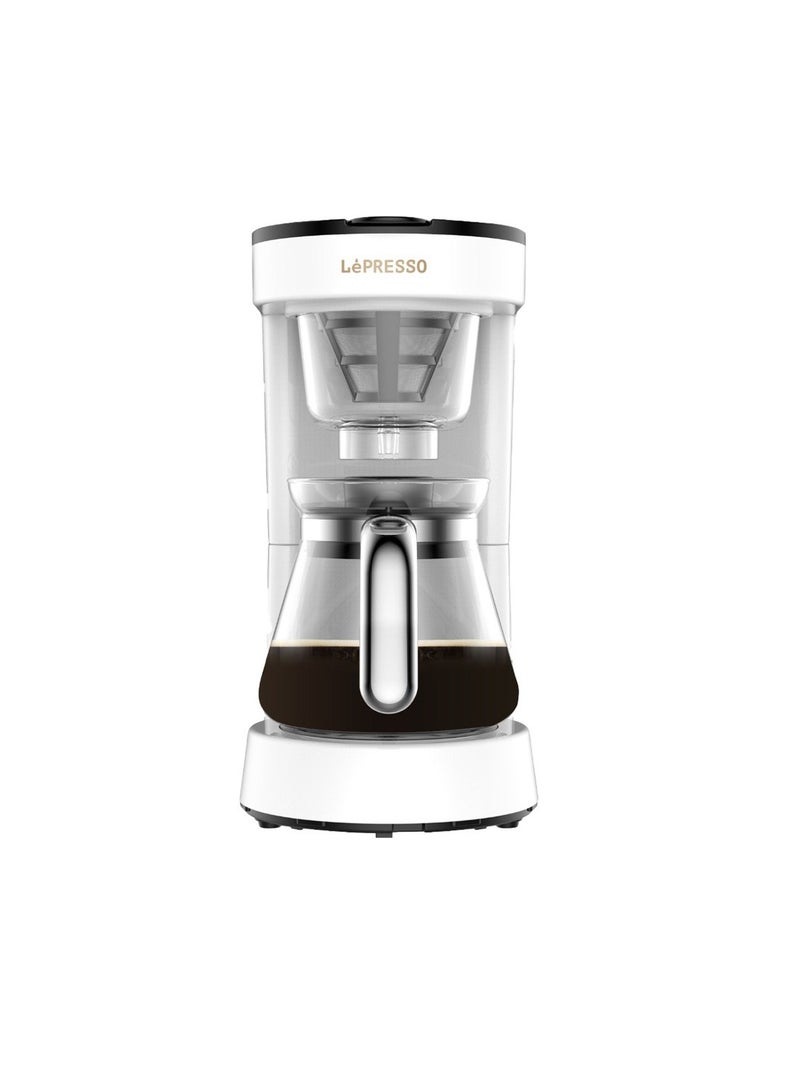 LePRESSO 4 Cup Glass Carafe Drip Coffee Machine BS plug 0.75L - White  - Image 2