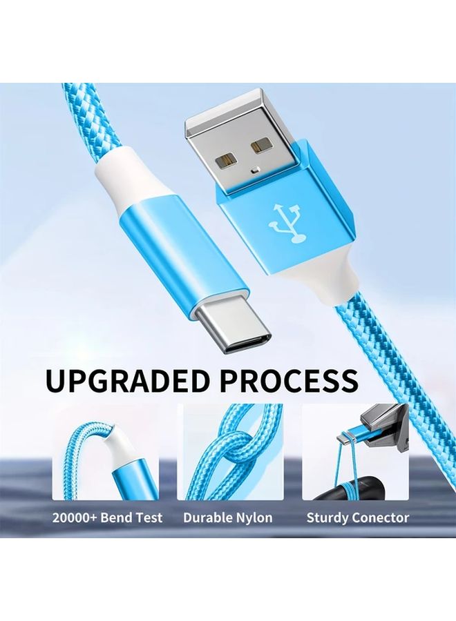 USB C Charger Cable 5 Pack Fast Charging Braided Compatible with Type C Devices - Image 5