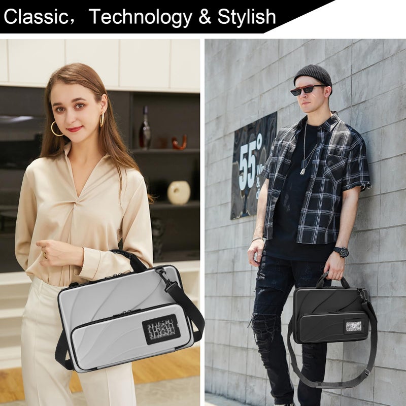 bug 17 Inch Laptop Case,Laptop Messenger Bag for Macbook Pro Air Chromebook HP Lenovo Work-in Computer Hard Shell Laptop Bag for Men Women with Pouch and Shoulder Strap - Image 2