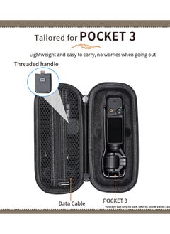 KASTWAVE Camera Case for Osmo Pocket 3, Portable Carrying Case PU Leather Storage Bag for DJI Osmo Pocket 3 Creator Combo Accessories  - Image 3