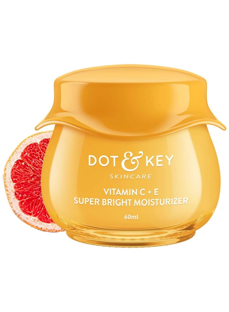Dot & Key Vitamin C + E Sorbet Super Bright Moisturizer for Face Vitamin C Face Cream For Glowing Skin Reduces Skin Dullness Oil Free & Lightweight For All Skin Types 60 ml - Image 1
