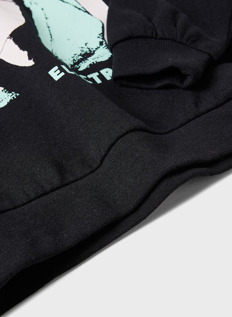 ONLY Kids Graphic Print Hoodie  - Image 4