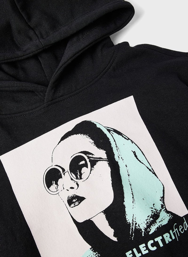 ONLY Kids Graphic Print Hoodie  - Image 3