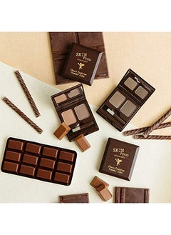 SKIN FOOD since 1957 Skinfood Choco Eyebrow Powder Cake From Real Cacao - Eyebrow Powder Duo Palette With Minerals - Great Gifts Ideas For Women, Mom, Teacher, Officemate, Sister, Best Friend (#1 Grey Khaki Black)  - Image 5
