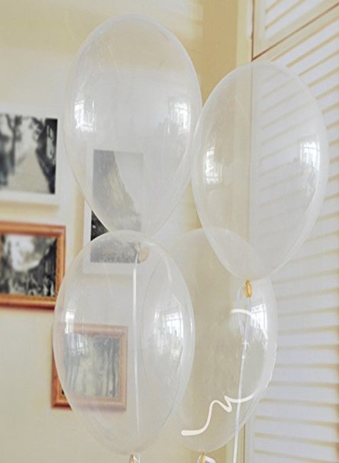 HK balloons® Crystal Clear Balloons(Pack of 35) Birthday Balloons for Decoration - Image 1