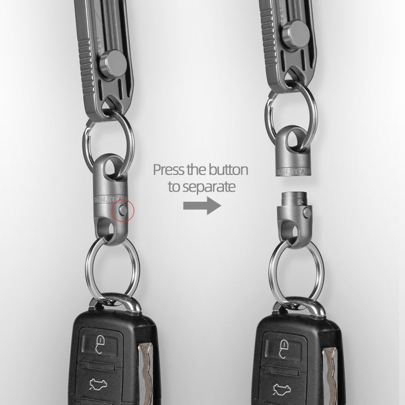 FEGVE Magnetic Quick Release Keychain â€“ One-Hand Detachable Magnet Connector with Secure Lock for Valet & EDC Use - Image 2
