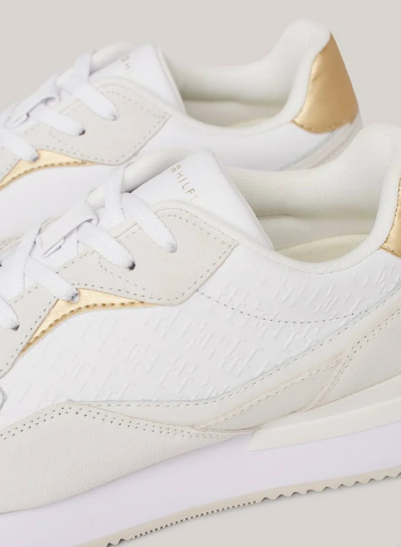 TOMMY HILFIGER Th Monogram Leather Runner Sneakers