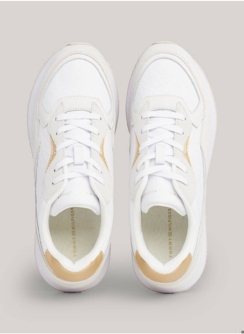 Women's Th Monogram Leather Runner Trainers -  Leather upper, White - pzsku/ZEB4AC623502F7569273DZ/45/_/1727420849/04686122-f0f3-4aae-a23a-06913cac136f