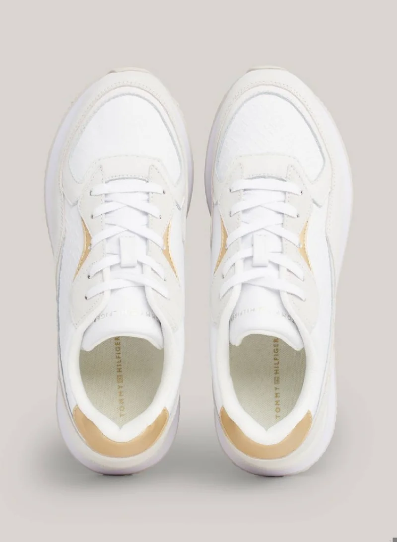 TOMMY HILFIGER Th Monogram Leather Runner Sneakers