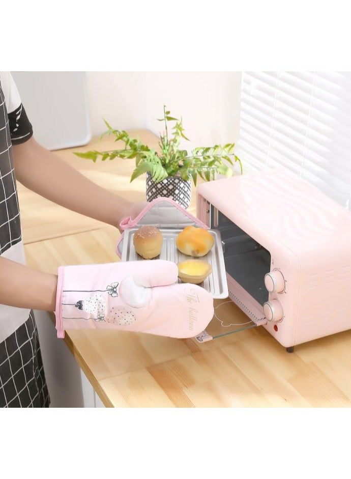 a pair of home portable oven insulation gloves - Image 1