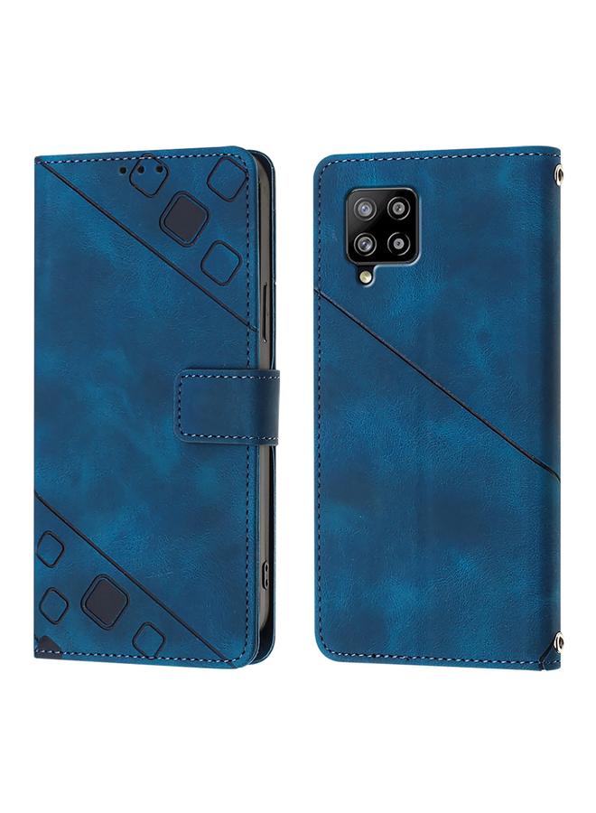 اس-توب جراب لهاتف Samsung Galaxy A42 5G / M42 5G جراب هاتف من الجلد المنقوش بملمس الجلد - Image 2