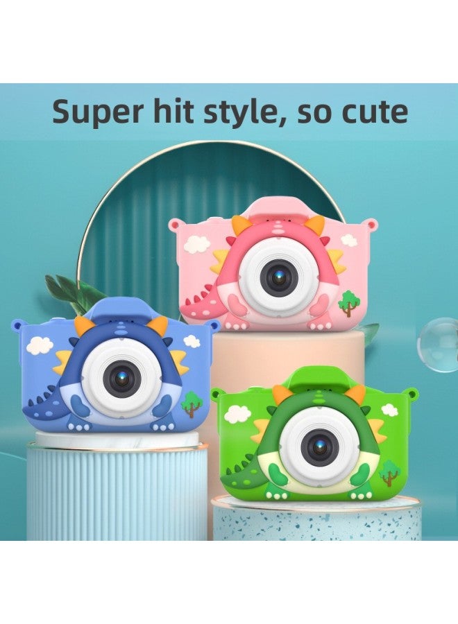 Generic Children's Camera Wifi Children's Digital Camera Mini Dual Camera HD Cartoon Toy Camera Cross-border-Body Color:X12s Dinosaur Blue-HD Front And Rear Dual Photography  - Image 2