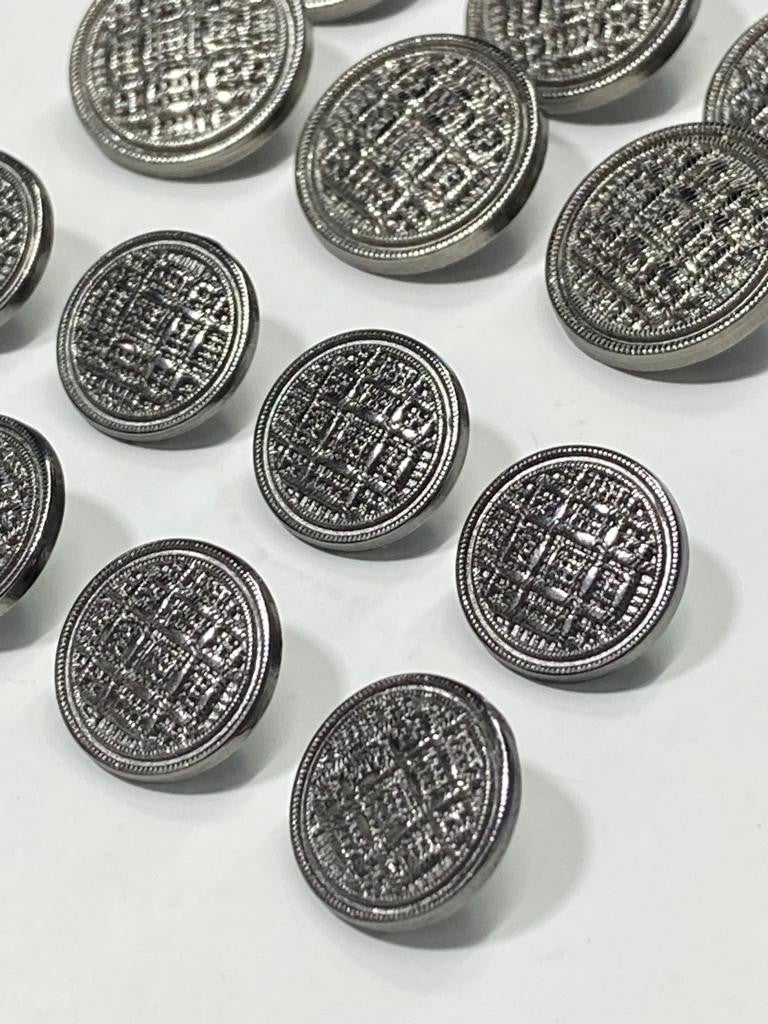 Karan Tuhafiye Karan Haberdashery Blazer Jacket Button Set Wicker Model Anthracite - Image 2