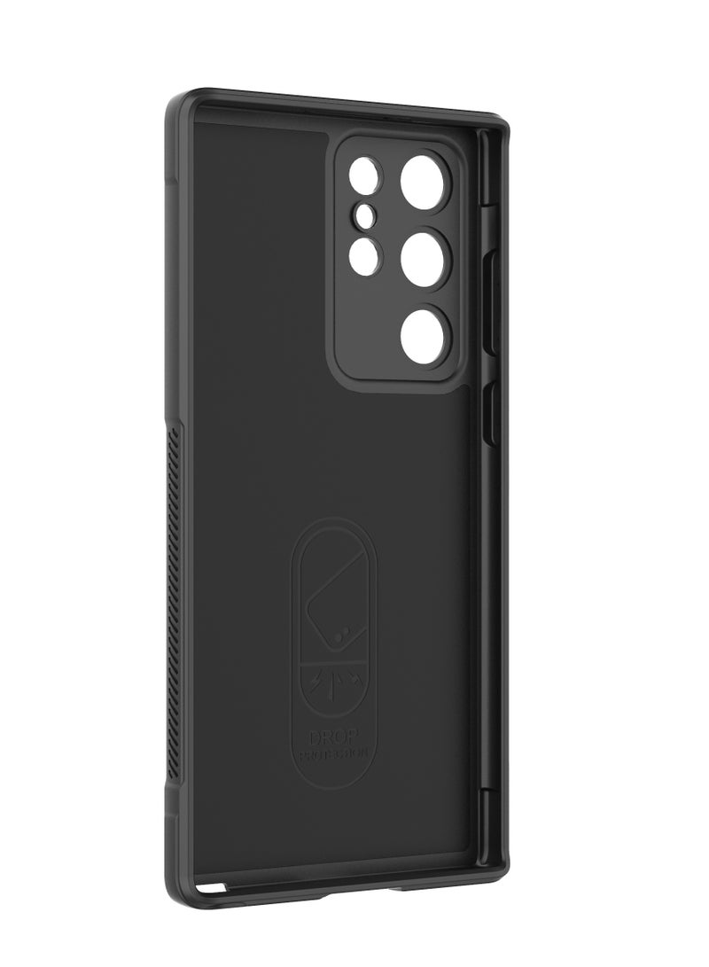 انبلاك جراب خلفي متوافق مع سامسونج جالاكسي S22 الترا ماجيك من انبلاك (اسود) - Image 4