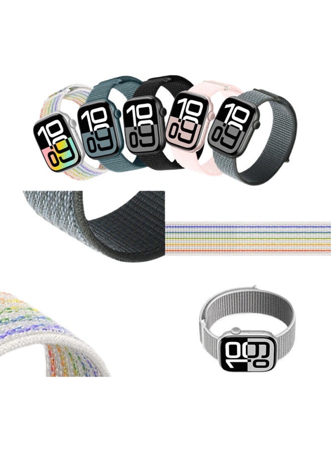 BHO Suitable For Apple Watch Straps, New Apple Watch S10/Ultra2 Straps, Iwatch S9/8/7/6/5/Se Nylon Loop Sports Straps - Image 2