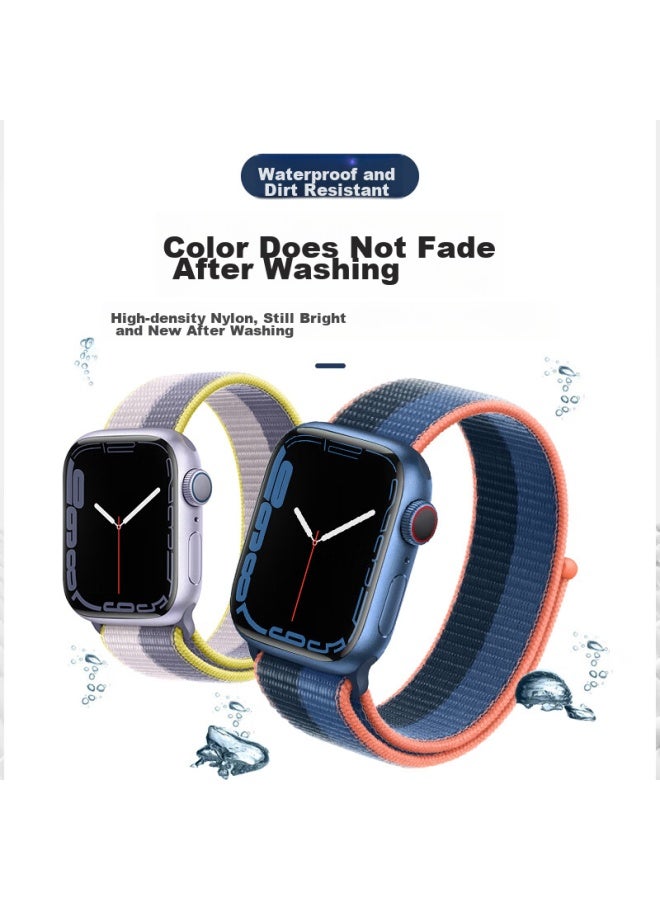 Bho مناسب لأشرطة Apple Watch، أشرطة Apple Watch S10/ultra2 الجديدة، أشرطة Iwatch S9/8/7/6/5/se الرياضية من النايلون ذات الحلقة - Image 4