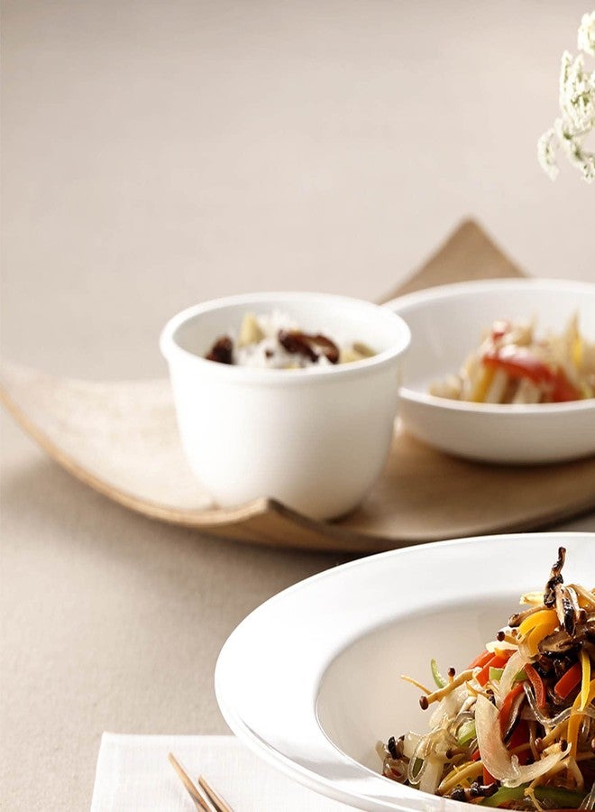 SKOODLE Glass Corelle Livingware Winter Frost White 828 ml Curry/Noodle Bowl Pack of 1 - Image 2