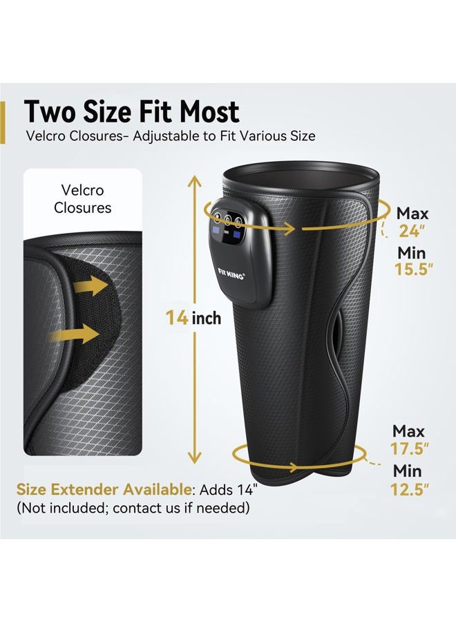 FIT KING Upgraded Cordless Calf Massager for Circulation, Rechargeable Leg Compression Massager for Pain Relief, Relax, Edema & Muscle Recovery, 3 Modes Intensities, Gift for Mom Dad, Athlete - Image 5
