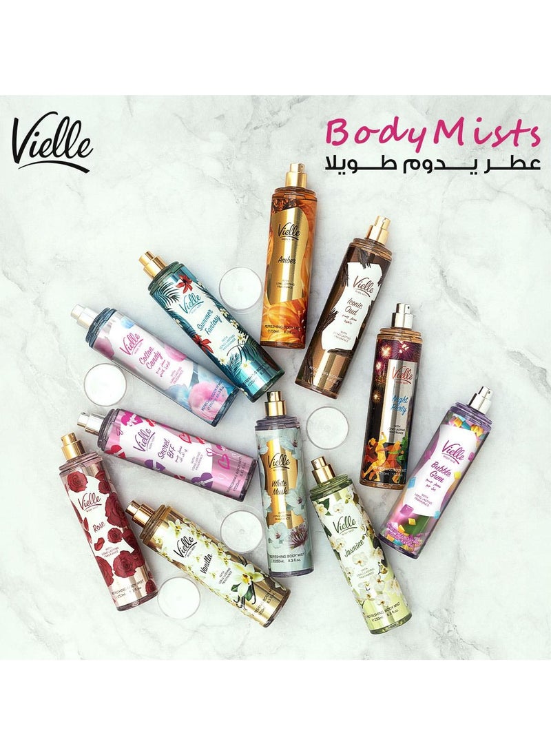 Vielle - Refreshing Body Mist With Long Lasting Fragrance, Cotton Candy - 250 Ml - Image 1