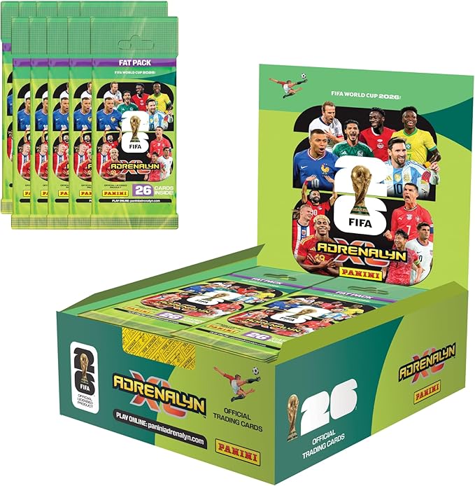 Panini Adrenalyn XL FIFA World Cup 2026 Official Trading Cards Collectible Football Card Game - Fat Box, Pack of 10 - Image 1