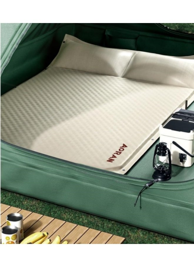 Aoran - Camping Hiking Self-Inflating Sleeping Mats Inflatable Mattress with a Built-in Electric Pump and Storage Bag Durable Inflatable Blow Up Airbed 192*66*4cm - Image 1
