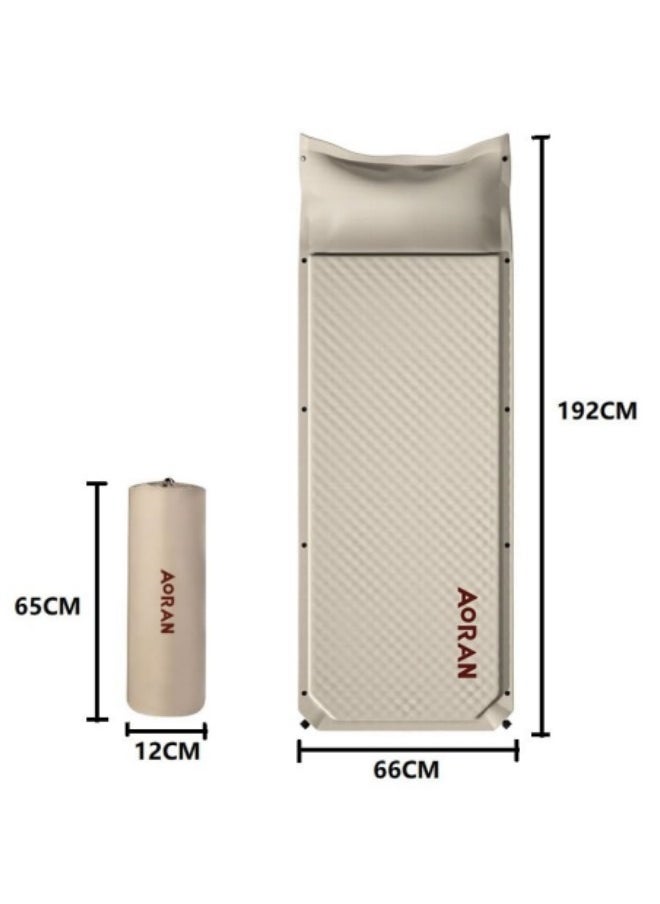 Aoran - Camping Hiking Self-Inflating Sleeping Mats Inflatable Mattress with a Built-in Electric Pump and Storage Bag Durable Inflatable Blow Up Airbed 192*66*4cm - Image 1