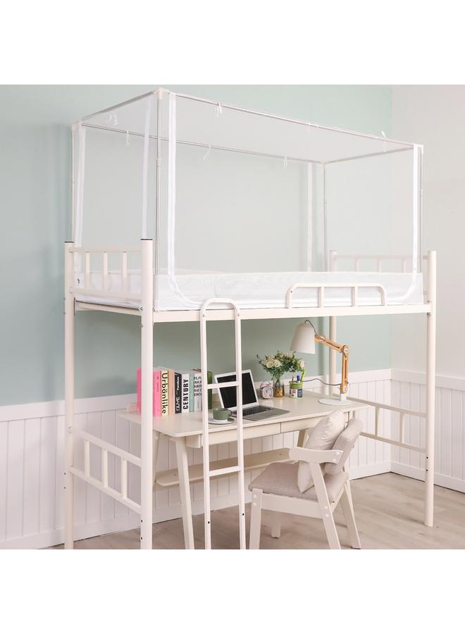 Bluejw 8DWL College Students' Dormitory Mosquito Net Burds High And Low Beds Children's Bed Dormitory Fully Surrounded By Mosquito And Insect Prevention Pure Color - Image 1