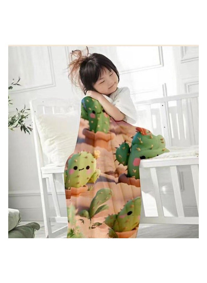 general Children's or student cartoon flannel thin blanket (warm and comfortable, suitable for sleep, games) 100cm*150cm - Image 1