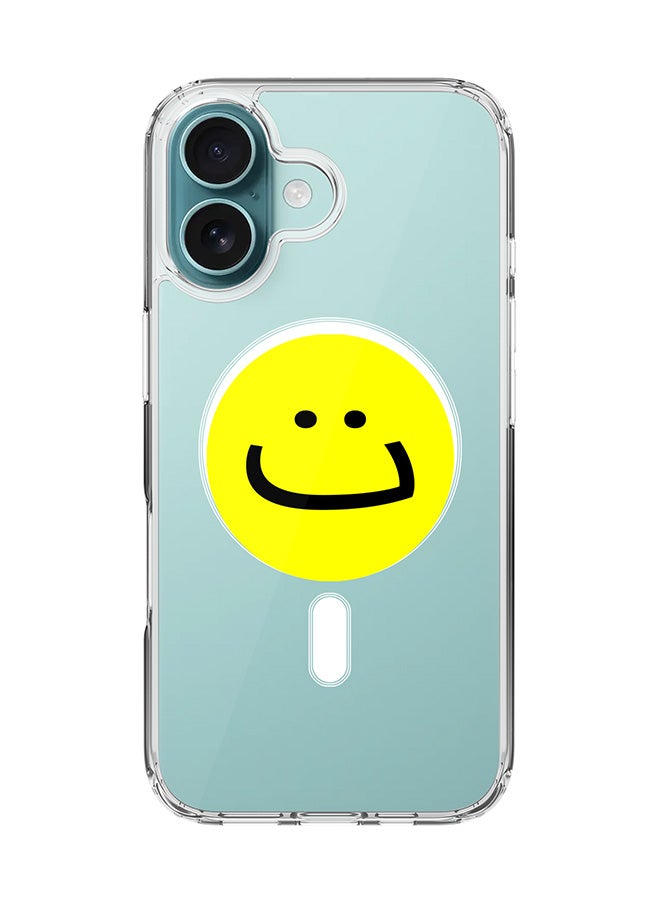 Stylizedd For iPhone 16 Case [Compatible with MagSafe] Slim Magnetic cover Clear Phone Case - Ta Smile - Image 1