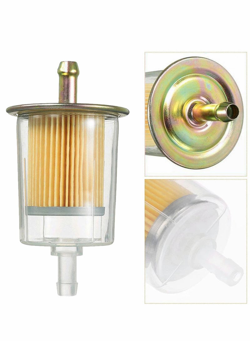 Excefore 3/8" Universal Fuel Filters Industrial Tractors Cars Trucks Motorcycles Gas Powered Engine Inline Gas Fuel Line(5 Pack) - Image 4