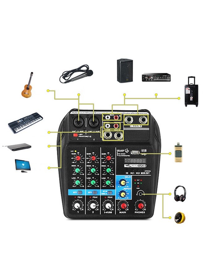 Mi VAZA - وحدة التحكم لمزج الصوت Mi VAZA تسجل شاشة الطاقة الوهمية 48 فولت مع USB - Image 1