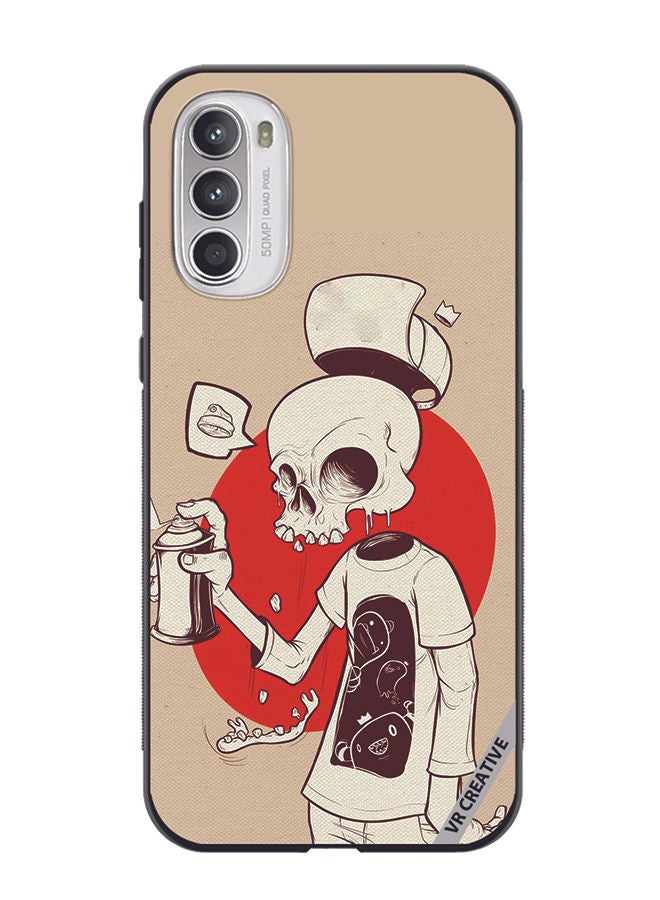 VR CREATIVE Protective Case Cover For Motorola Moto G82 Skeleton Design Multicolour - Image 1