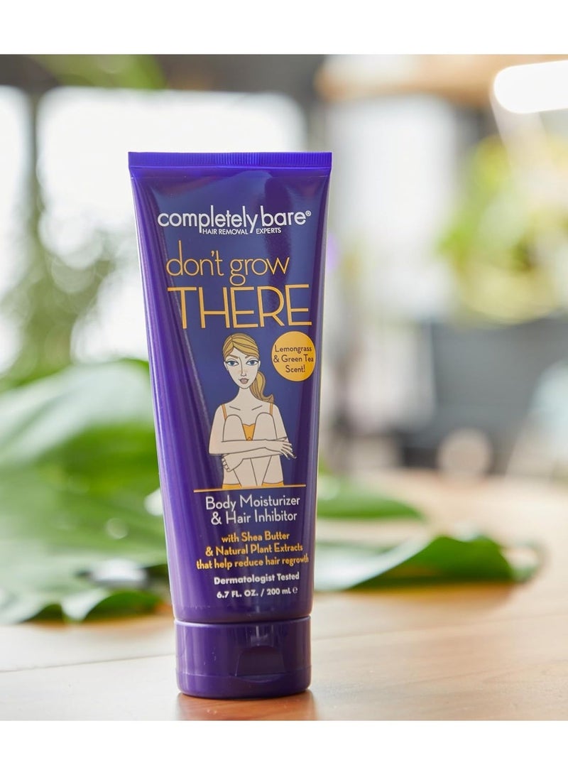 Completely Bare don't grow THERE Body Moisturizer & Hair Inhibitor - Shea Butter & Hair Minimizers 6.7 FL OZ - Image 3