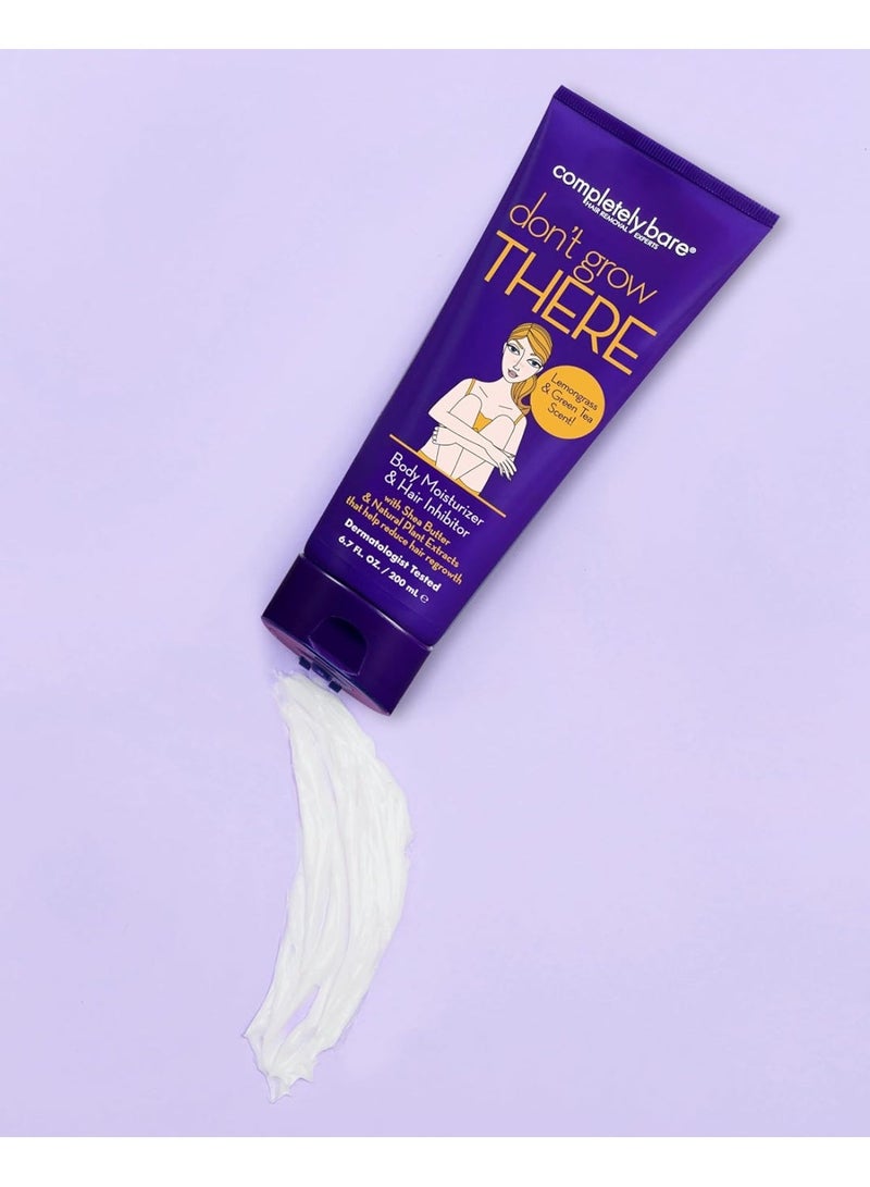 Completely Bare don't grow THERE Body Moisturizer & Hair Inhibitor - Shea Butter & Hair Minimizers 6.7 FL OZ - Image 2