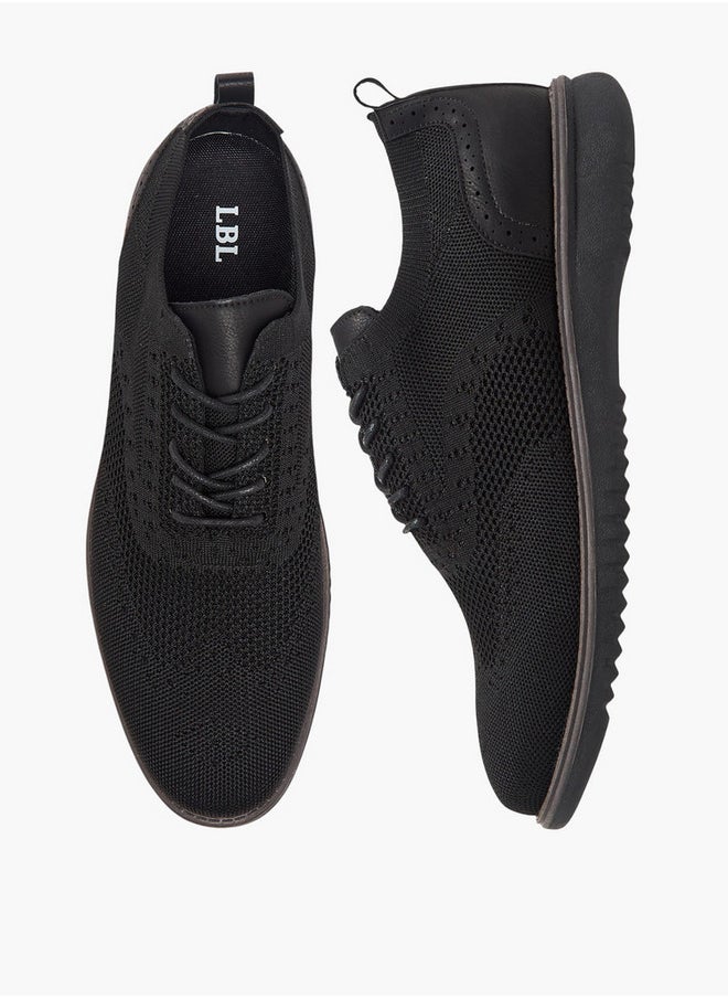 LBL by Shoexpress Men's Mesh Detail Lace-Up Sneakers  - Image 1