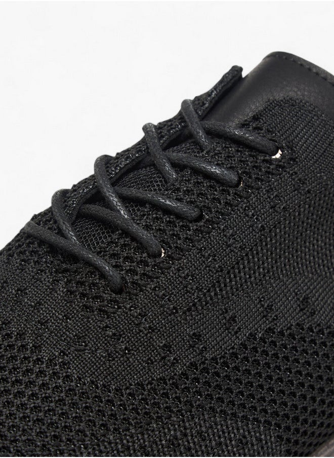 LBL by Shoexpress Men's Mesh Detail Lace-Up Sneakers  - Image 5