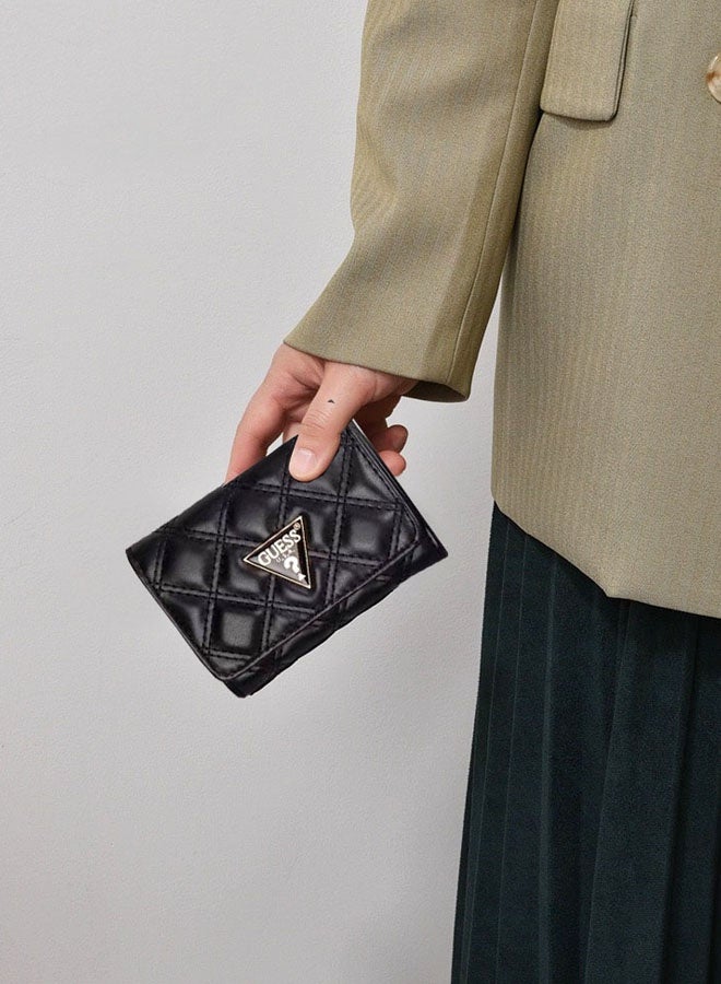 Guest Women's Large Long Zipper Wallet Coin Purse Black Print Wallet - Image 3