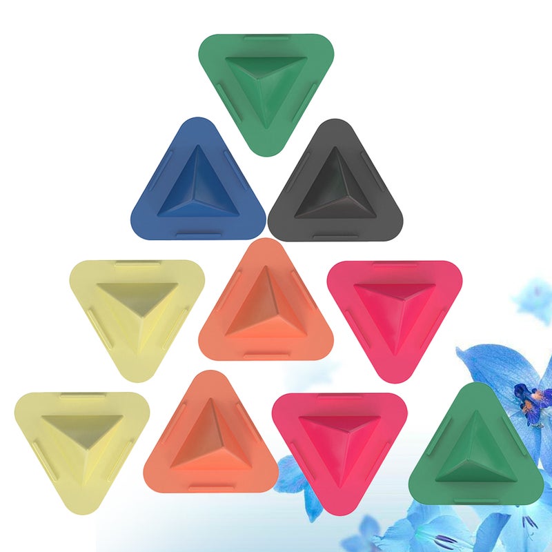 10 Pcs Simple Pyramid Bracket Mobile Phone Case Base Bracket Triangle Bracket Desktop Phone Holder for Smart Phone Tablet(Random Color) - Image 3
