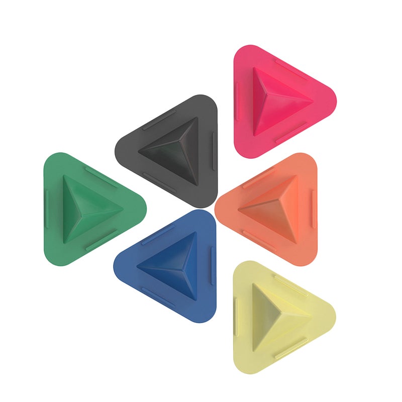 10 Pcs Simple Pyramid Bracket Mobile Phone Case Base Bracket Triangle Bracket Desktop Phone Holder for Smart Phone Tablet(Random Color) - Image 4