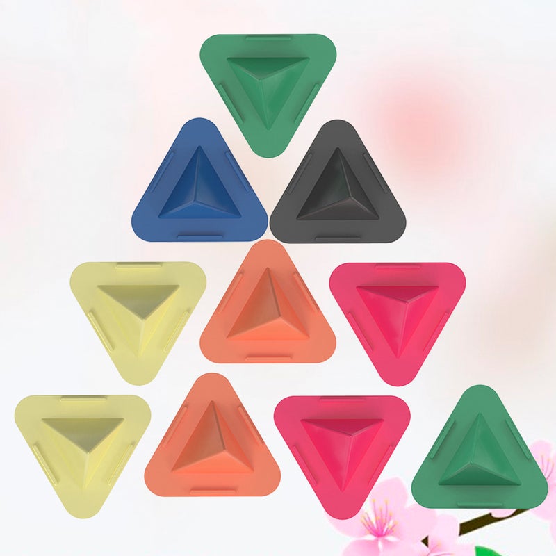 10 Pcs Simple Pyramid Bracket Mobile Phone Case Base Bracket Triangle Bracket Desktop Phone Holder for Smart Phone Tablet(Random Color) - Image 5