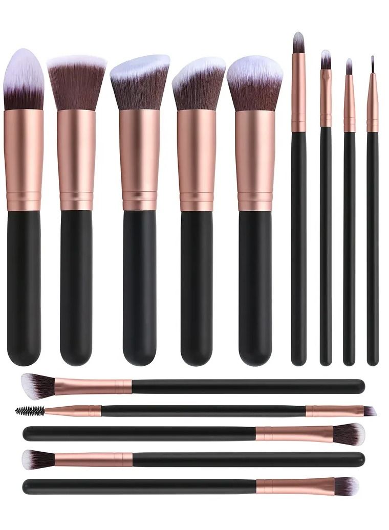 14 PCS Professional Makeup Brush Set - Image 1