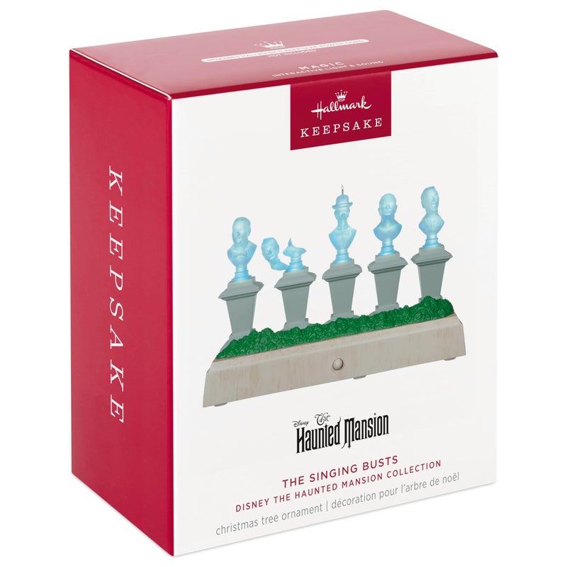 Hallmark Keepsake Christmas Ornament  Disney The Haunted Mansion Collection The Singing Busts With Light and Sound  Gifts for Disney Fans - Image 3
