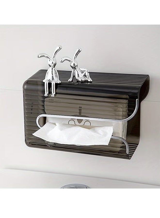 واي جيه مجموعة من قطعتين من زخارف سيارة الأرنب الجالسة الغريبة -تصميم طويل الأرجل فاتنة، زخرفة مركز التحكم، وزخارف داخلية مخصصة لسيارة المرح واللعب - Image 2