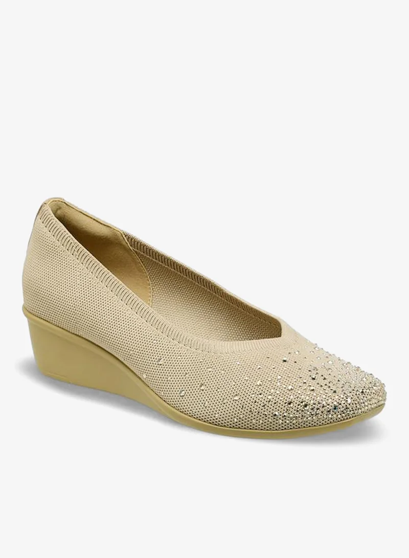 Flora Bella By Shoexpress Women Embellished Wedge Heel Shoes Ramadan Collection