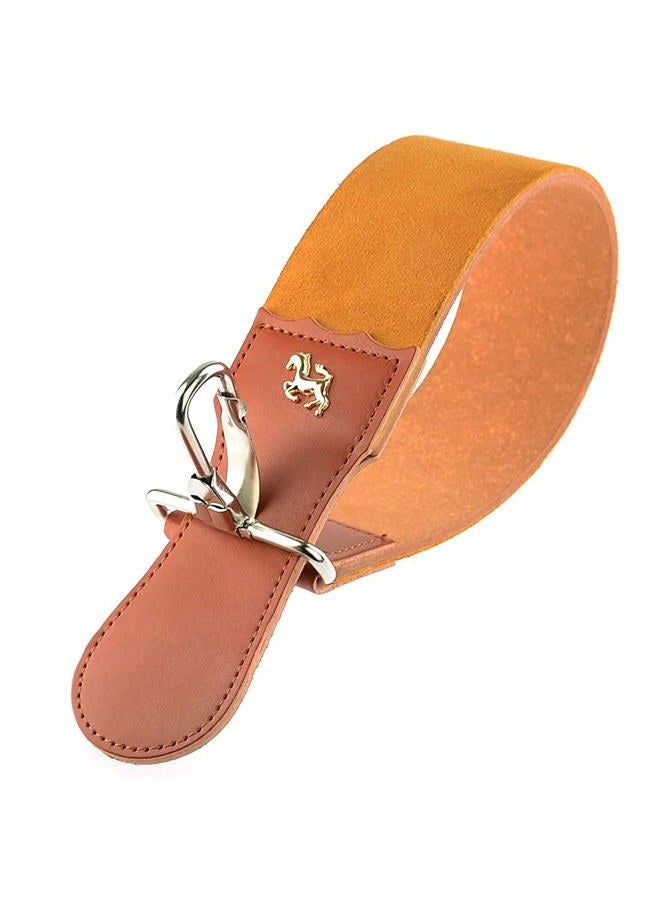 Grandslam Leather Strop for Straight Razor Sharpening and Smooth - Professional Straight Razor Knife Cowhide Dual Strop (Type 2, Brown) - Image 1