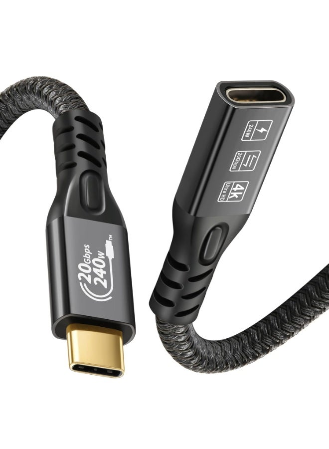 0.5M USB-C 3.2 Extension Cable – Ultra HD 4K@60Hz & 240W Fast Charging, 20Gbps High-Speed Data Transfer - Image 1