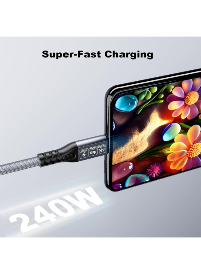0.5M USB-C 3.2 Extension Cable – Ultra HD 4K@60Hz & 240W Fast Charging, 20Gbps High-Speed Data Transfer - Image 2