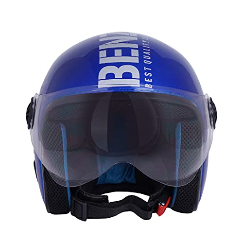Sage Square Two Wheeler ISI Marked Guardian Cruiser Open face Helmet for Men and Women (Blue Gloosy), ABS - Image 3
